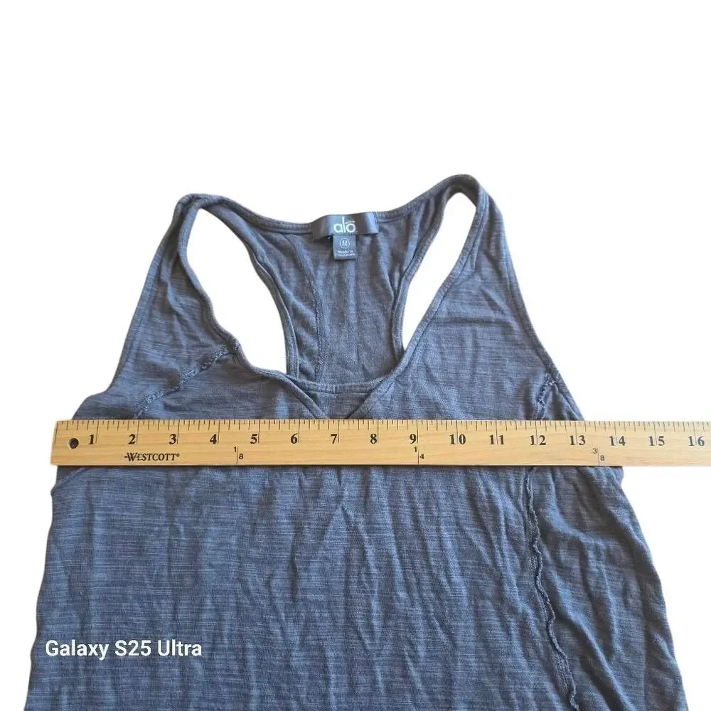 Alo womens Sz M gray tank top
